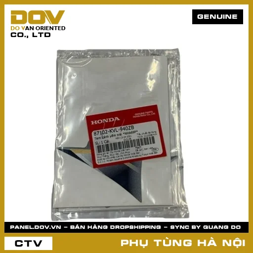 MÃ PHỤ TÙNG : 87102KVL940ZB TEM CÁNH YẾM TRÁI *NHA69P* — 87102KVL940ZB