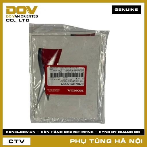 MÃ PHỤ TÙNG : 87102KVLV30ZA TEM CÁNH YẾM TRÁI *R313C* — 87102KVLV30ZA