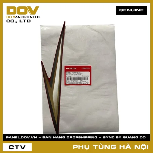 MÃ PHỤ TÙNG : 87102KWWB20ZA TEM ỐP TRƯỚC TRÁI *R313C* — 87102KWWB20ZA