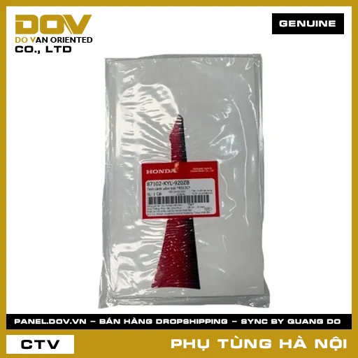 MÃ PHỤ TÙNG : 87102KYL920ZB TEM CÁNH YẾM TRÁI *R313C* — 87102KYL920ZB