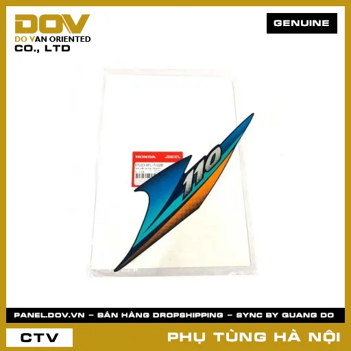 MÃ PHỤ TÙNG : 87103KFL710ZB TEM MẶT NẠ TRÁI *B142P* — 87103KFL710ZB
