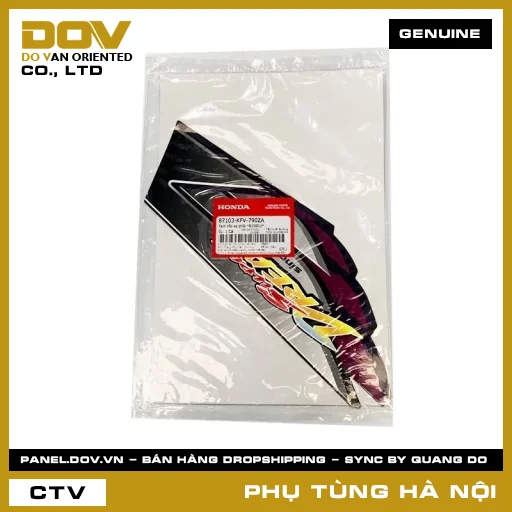 MÃ PHỤ TÙNG : 87103KFV790ZA TEM CỐP XE PHẢI *R150CU* — 87103KFV790ZA