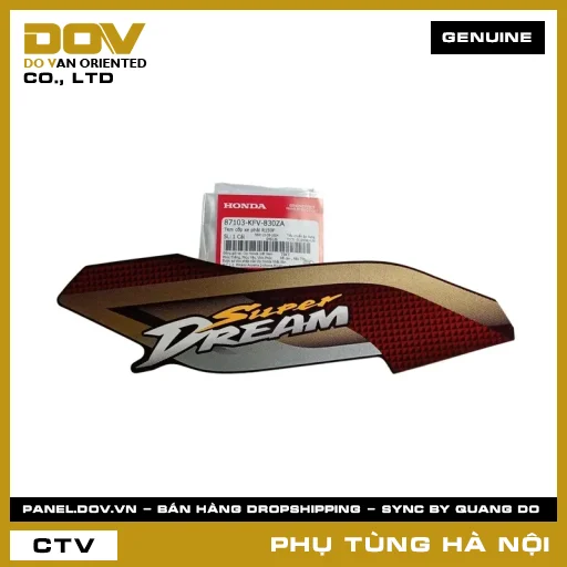 MÃ PHỤ TÙNG : 87103KFV830ZA TEM CỐP XE PHẢI R150F — 87103KFV830ZA