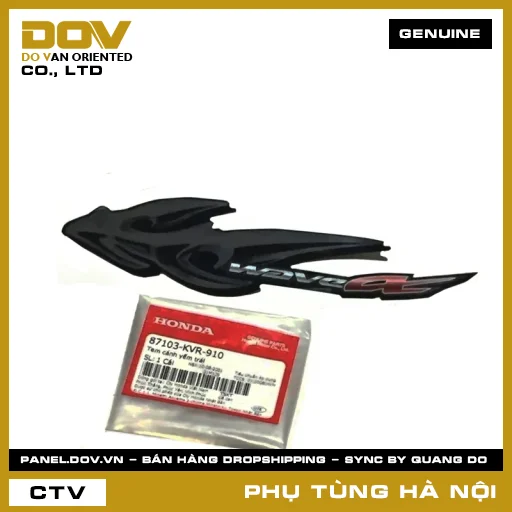 MÃ PHỤ TÙNG : 87103KVR910 TEM CÁNH YẾM TRÁI — 87103KVR910