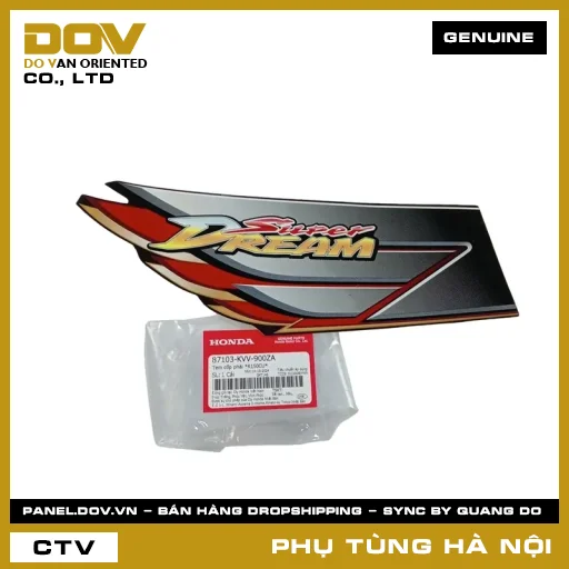 MÃ PHỤ TÙNG : 87103KVV900ZA TEM CỐP PHẢI *R150CU* — 87103KVV900ZA