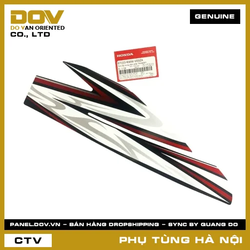 MÃ PHỤ TÙNG : 87103KWWV00ZA TEM ỐP TRUNG TÂM PHẢI *NHA69P* — 87103KWWV00ZA