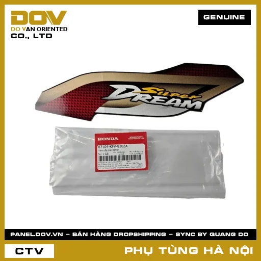 MÃ PHỤ TÙNG : 87104KFV830ZA TEM CỐP TRÁI R150F — 87104KFV830ZA
