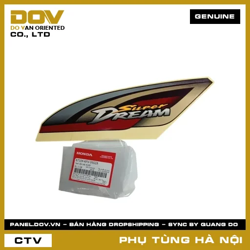 MÃ PHỤ TÙNG : 87104KFV950ZA TEM CỐP TRÁI R150F — 87104KFV950ZA