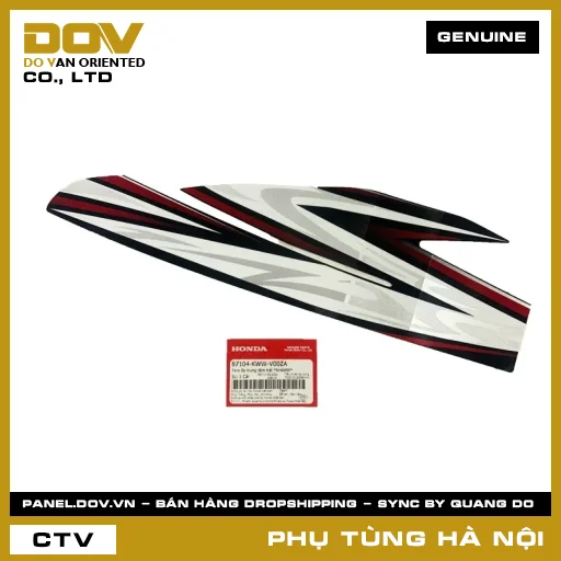 MÃ PHỤ TÙNG : 87104KWWV00ZA TEM ỐP TRUNG TÂM TRÁI *NHA69P* — 87104KWWV00ZA