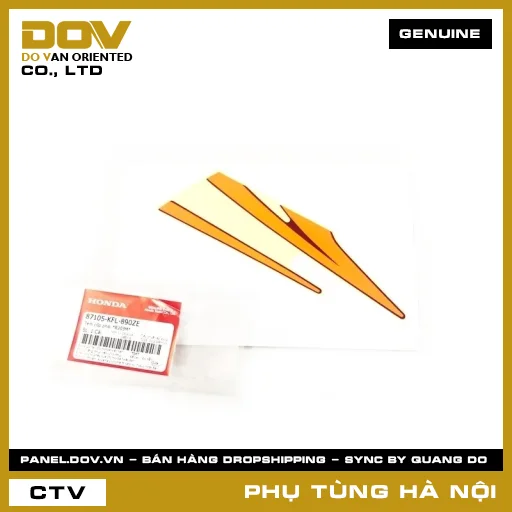 MÃ PHỤ TÙNG : 87105KFL890ZE TEM CỐP PHẢI *R203M* — 87105KFL890ZE