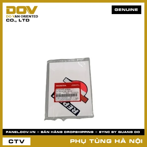 MÃ PHỤ TÙNG : 87105KTL670ZA TEM CHẮN BÙN TRƯỚC *PB373M* — 87105KTL670ZA
