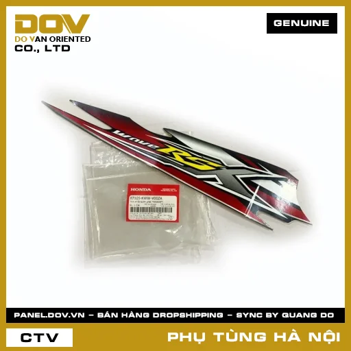 MÃ PHỤ TÙNG : 87105KWWV00ZA TEM A ỐP SƯỜN PHẢI *NHA69P* — 87105KWWV00ZA