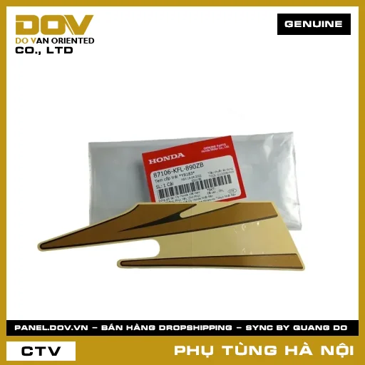 MÃ PHỤ TÙNG : 87106KFL890ZB TEM CỐP TRÁI *YR183* — 87106KFL890ZB