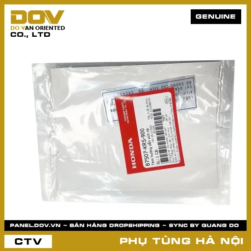 MÃ PHỤ TÙNG : 87106KVL940ZA TEM B.ỐP YẾM TRÁI *R315P* — 87106KVL940ZA
