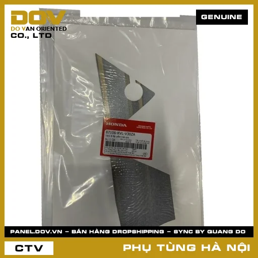 MÃ PHỤ TÙNG : 87106KVLV30ZA TEM B ỐP YẾM TRÁI S/S — 87106KVLV30ZA