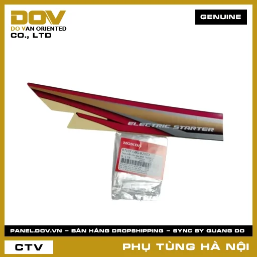 MÃ PHỤ TÙNG : 87107GBGB20ZD TEM CHẮN BÙN SAU PHẢI *R150CU* — 87107GBGB20ZD