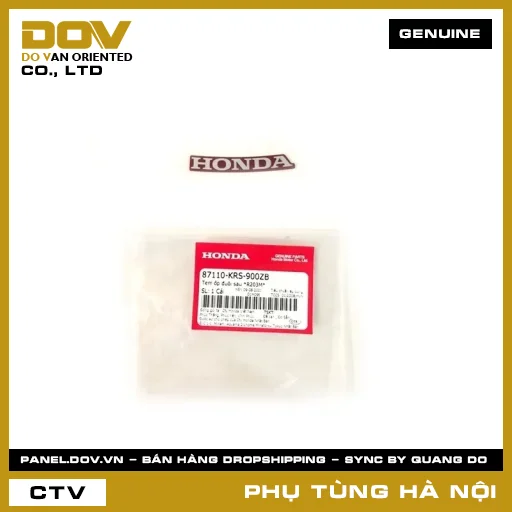 MÃ PHỤ TÙNG : 87110KRS900ZB TEM ỐP ĐUÔI SAU *R203M* — 87110KRS900ZB