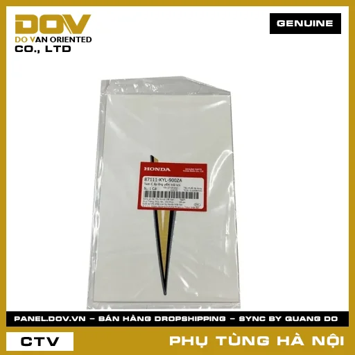 MÃ PHỤ TÙNG : 87111KYL900ZA TEM C ỐP ỐNG YẾM TRÁI S/S — 87111KYL900ZA