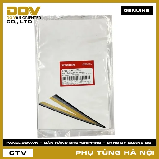 MÃ PHỤ TÙNG : 87111KYL920ZA TEM C ỐP ỐNG YẾM TRÁI *NHA69P* — 87111KYL920ZA