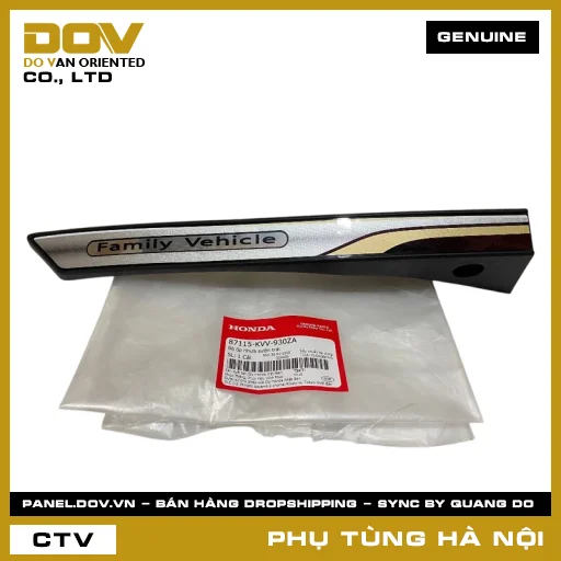 MÃ PHỤ TÙNG : 87115KVV930ZA BỘ ỐP NHỰA SƯỜN TRÁI — 87115KVV930ZA