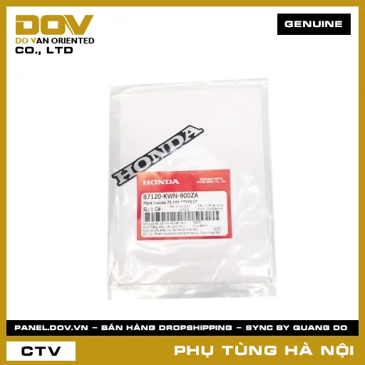 MÃ PHỤ TÙNG : 87120KWN900ZA MARK HONDA 75 MM *NHA30* — 87120KWN900ZA