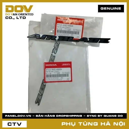 MÃ PHỤ TÙNG : 87121KVGV00ZA MARK ỐP SƯỜN *TYPE1* — 87121KVGV00ZA
