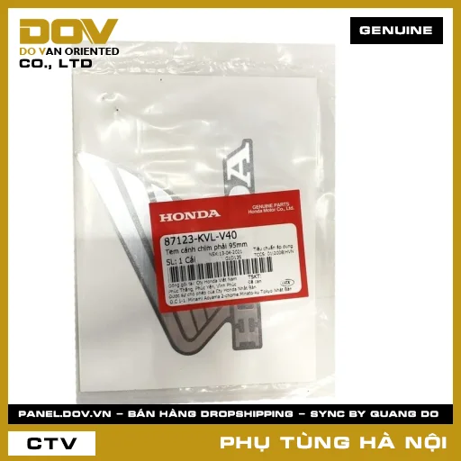 MÃ PHỤ TÙNG : 87123KVLV40 TEM CÁNH CHIM PHẢI 95MM — 87123KVLV40