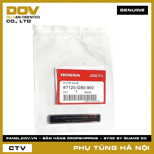 MÃ PHỤ TÙNG : 87125GB0900 TEM SẢN PHẨM — 87125GB0900