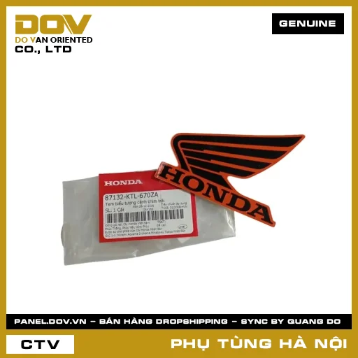 MÃ PHỤ TÙNG : 87132KTL670ZA TEM BIỂU TƯỢNG CÁNH CHIM TRÁI — 87132KTL670ZA
