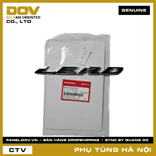 MÃ PHỤ TÙNG : 87515GGE900 TEM ỐP SƯỜN (LEAD TRẮNG) — 87515GGE900