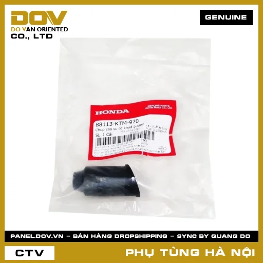 MÃ PHỤ TÙNG : 88113KTM970 CHỤP CAO SU ỐC KHOÁ GƯƠNG — 88113KTM970
