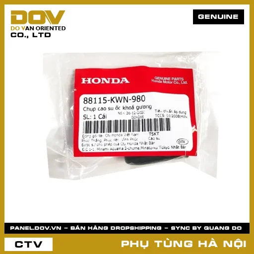 MÃ PHỤ TÙNG : 88115KWN980 CHỤP CAO SU ỐC KHOÁ GƯƠNG — 88115KWN980