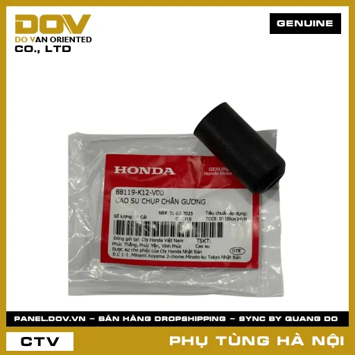 MÃ PHỤ TÙNG : 88119K12V00 CAO SU CHỤP CHÂN GƯƠNG — 88119K12V00