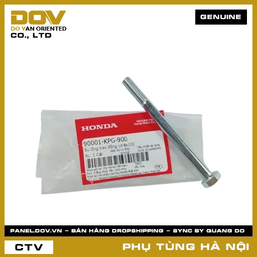 MÃ PHỤ TÙNG : 90001KPG900 BU LÔNG TREO ĐỘNG CƠ 8X100 — 90001KPG900