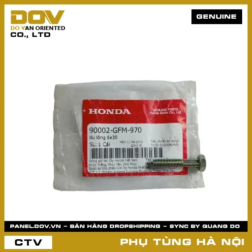 MÃ PHỤ TÙNG : 90002GFM970 BU LÔNG 6X30 — 90002GFM970