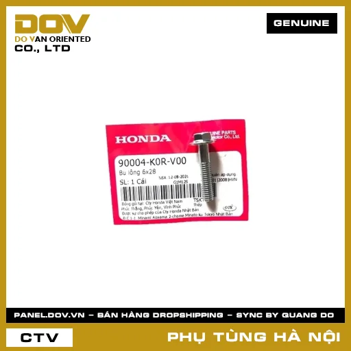 MÃ PHỤ TÙNG : 90004K0RV00 BU LÔNG 6X28 — 90004K0RV00