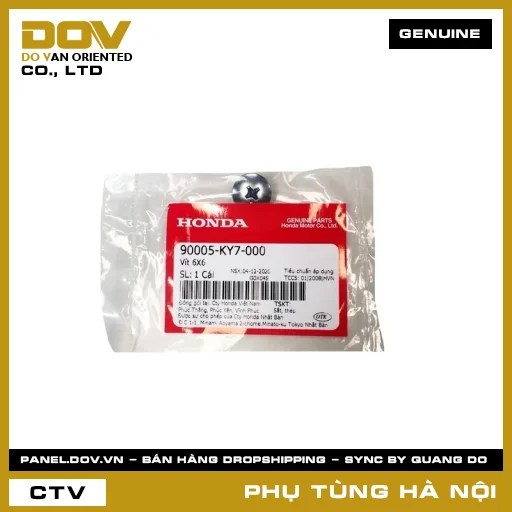 MÃ PHỤ TÙNG : 90005KY7000 VÍT 6X6 — 90005KY7000