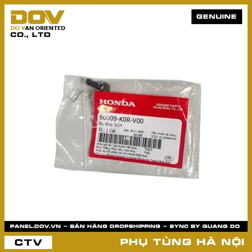 MÃ PHỤ TÙNG : 90009K0RV00 BU LÔNG 5X14 — 90009K0RV00