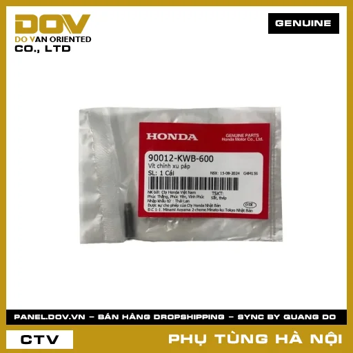 MÃ PHỤ TÙNG : 90012KWB600 VÍT CHỈNH XU PÁP — 90012KWB600