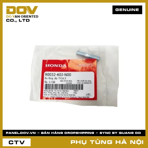 MÃ PHỤ TÙNG : 90032K0JN00 BU LÔNG CẤY 7X16.5 — 90032K0JN00
