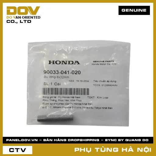 MÃ PHỤ TÙNG : 90033041020 BU LÔNG 6X32MM — 90033041020