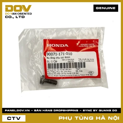 MÃ PHỤ TÙNG : 90071171010 BU LÔNG CHỊU LỰC 6MM — 90071171010