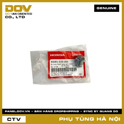 MÃ PHỤ TÙNG : 90081035001 BU LONG THANH TANG CAM 14MM — 90081035001