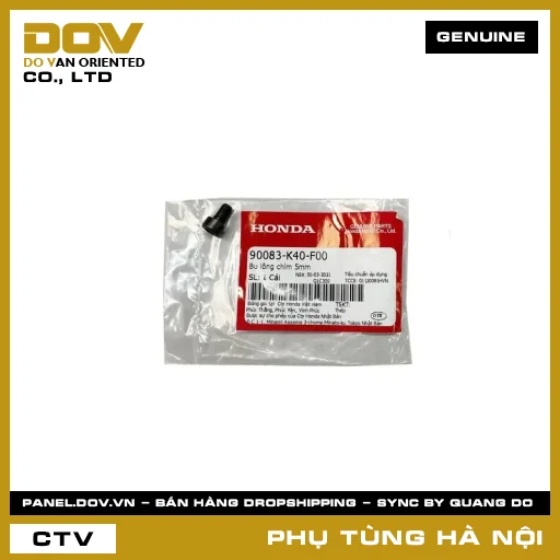 MÃ PHỤ TÙNG : 90083K40F00 BU LÔNG CHÌM 5MM — 90083K40F00