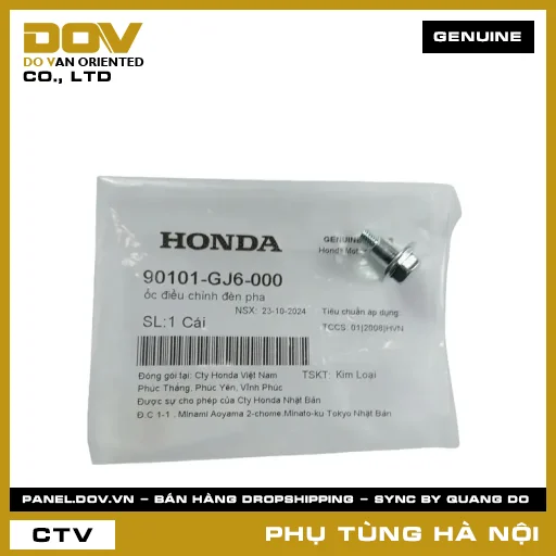 MÃ PHỤ TÙNG : 90101GJ6000 ỐC ĐIỀU CHỈNH ĐÈN PHA — 90101GJ6000