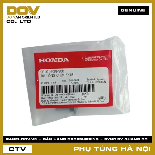 MÃ PHỤ TÙNG : 90101K29900 BU LÔNG CHÌM 6X18 — 90101K29900