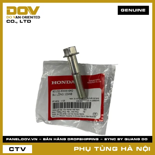 MÃ PHỤ TÙNG : 90102KWW640 BU LÔNG 10X48 — 90102KWW640