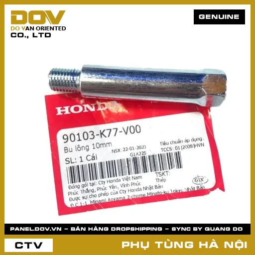 MÃ PHỤ TÙNG : 90103K77V00 BU LÔNG 10MM — 90103K77V00