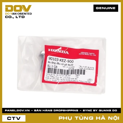 MÃ PHỤ TÙNG : 90103KEZ900 BU LÔNG ĐẦU CÓ GỜ 8X20 — 90103KEZ900