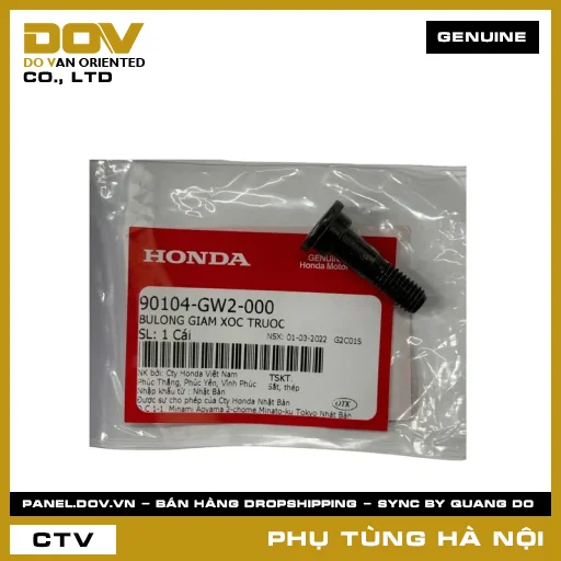 MÃ PHỤ TÙNG : 90104GW2000 BULONG GIAM XOC TRUOC — 90104GW2000